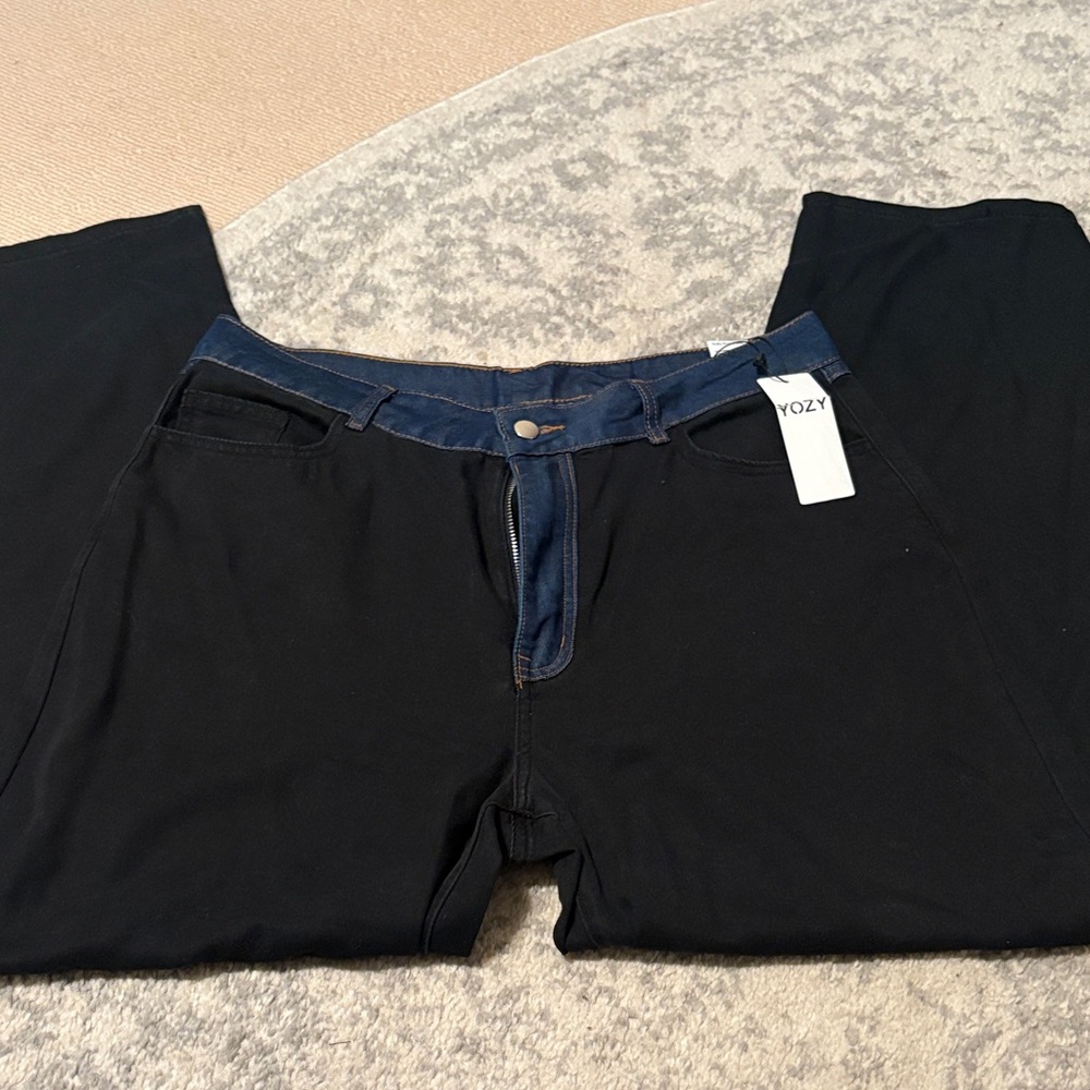 Yozy blue on Blue Pants nwt